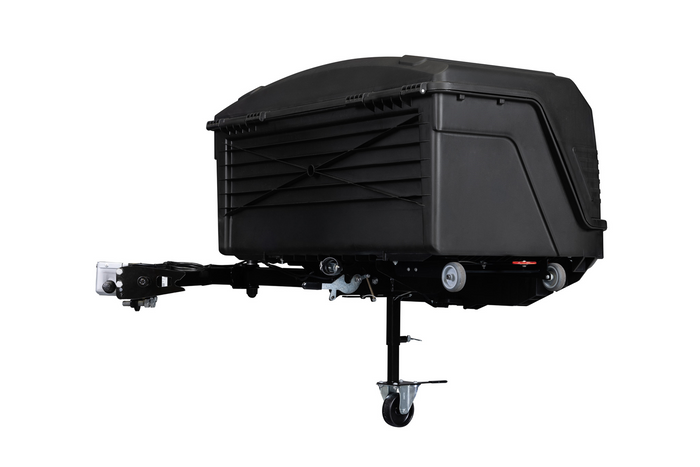 Vonóhorogra szerelhető csomagtartó doboz Camper Alpha fekete LED (hosszú)