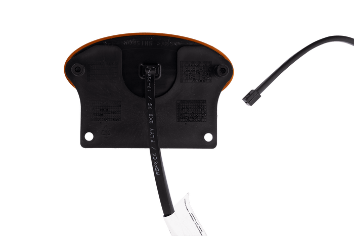 Két darabos ASPÖCK FLATPOINT II LED-es helyzetjelző lámpa szett, narancssárga, univerzális, tartóval