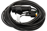 MANTES elektromos szerelés, utánfutó kábelköteg, 7 m, 13 tűs csatlakozó, 2x 5 tűs bajonettzár