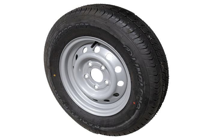 OUTLET Erősített pótkocsi felni LINGLONG GUMIABRONCS 165/80 R13C 96/94N UNITRAILER FELNI 4.5Jx13"H2 5x112 ET:30