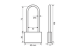 Réz lakat 50mm LAMP BASIC XL, fül átmérője 30mm