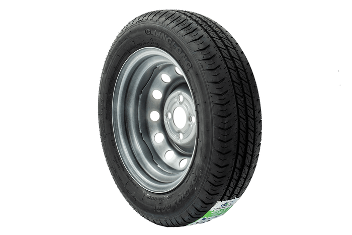 Két kerék készlet pótkocsikhoz UNITRAILER / TEMARED / NIEWIADÓW / NEPTUN / ZASŁAW LINGLONG TYRES 155/70 R13 75N UNITRAILER FRIMS 4Jx13" 4x100 ET:30