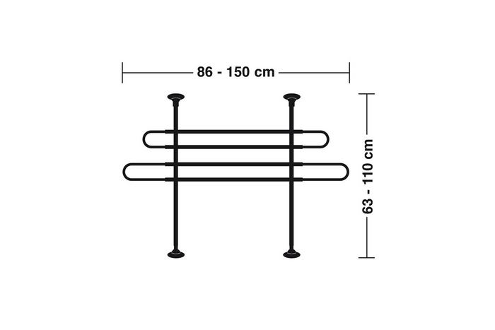 Csomagtér válaszfal LAMP GRG-1 kutya-/poggyász elválasztó 86-150cm