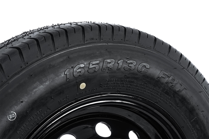 Megerősített pótkocsi kerék LINGLONG GUMIABRONCS 165/80 R13C 96/94N UNITRAILER FELNI fekete 4.5Jx13"H2 5x112 ET:30