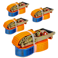 Négy darabos UNITRAILER 6m/50mm/5t szállítószalag-készlet feszítővel