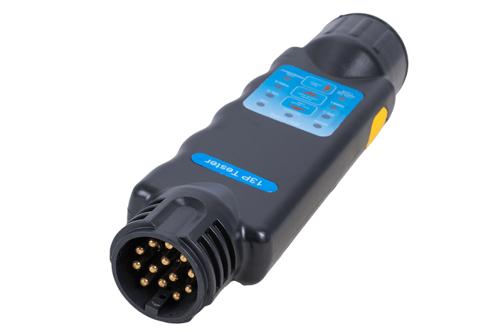 13 tűs pótkocsi csatlakozóaljzat-teszter