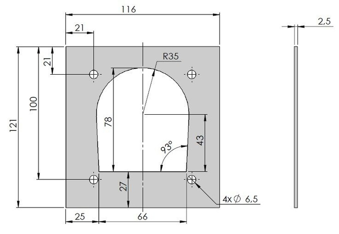 Padlóbetét az UNITRAILER padlókonzolhoz, pótkocsi rakományának rögzítéséhez