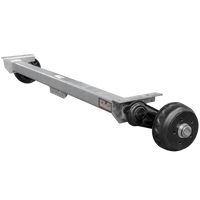 KNOTT VGB13M fékezett tengely pótkocsihoz/autószállítóhoz 1350kg 1510mm 1880mm 5x112