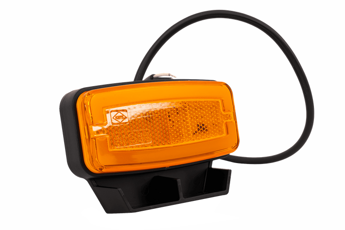 HORPOL LD 2765 LED-es helyzetjelző lámpa, narancssárga, univerzális, tartóval