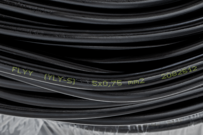 HYBSZ YLY-S 5x0,75 öteres elektromos kábel - 1m