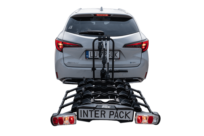 Inter Pack Quattro Fold - vonóhorogra szerelhető kerékpártartó 4 kerékpárhoz