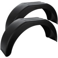 Két darabos sárvédő készlet 14-15"-os DOMAR D20130 utánfutóhoz, lapos kerékívekkel 790/220 mm