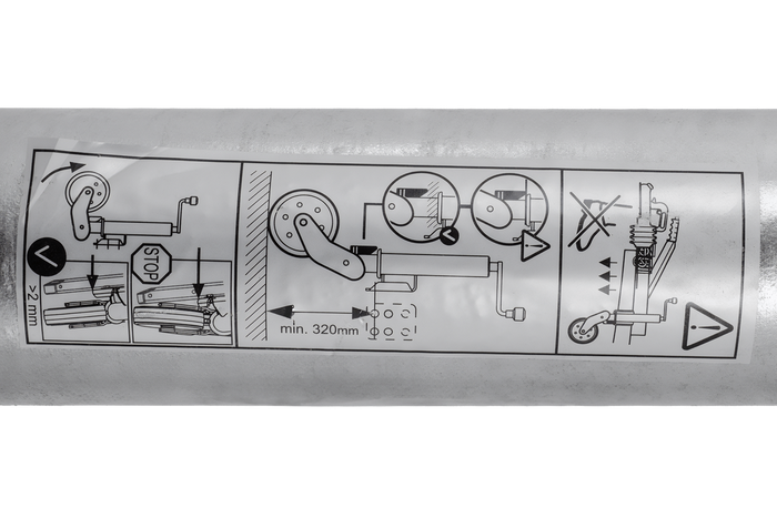 AL-KO 1223638 automata nyomókerék fogantyúval 500kg 60mm 1010-1350mm