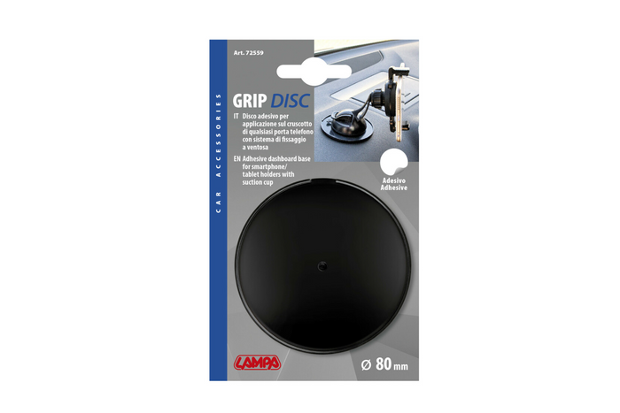 Öntapadós műszerfal talp LAMP Grip Disc 80mm