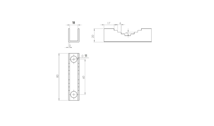 Dromet fogazott csatlakozó M10x53 bilincshez