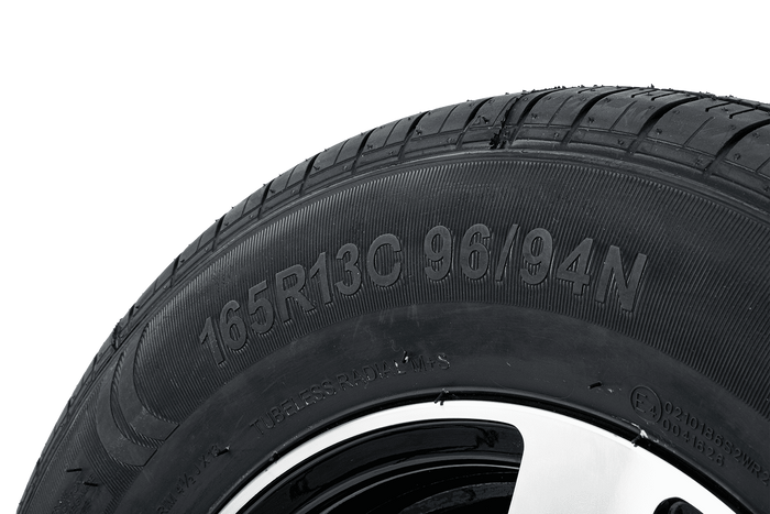 Erősített pótkocsi kerék KENDA GUMIABRONCS 165/80 R13C 96/94N ALU FELNI STARCO polírozott 5Jx13"H2 4X100 ET:30