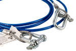 LAMPA acélsodronyos vontatókötél kengyellel 3,5m/6mm/3t kék