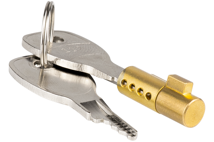 Biztonsági betét az UNITRAILER pótkocsi gömbfejű vonóhorog zárjához