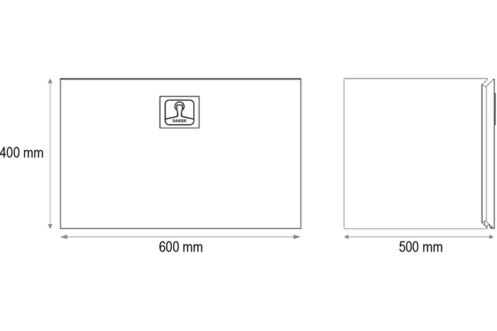 DAKEN 8Z1320 Z13 szerszámosláda 600x400x500mm 108l
