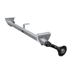 KNOTT VG7-L fékezetlen pótkocsi tengely 750kg 1125mm 1615mm 4x100