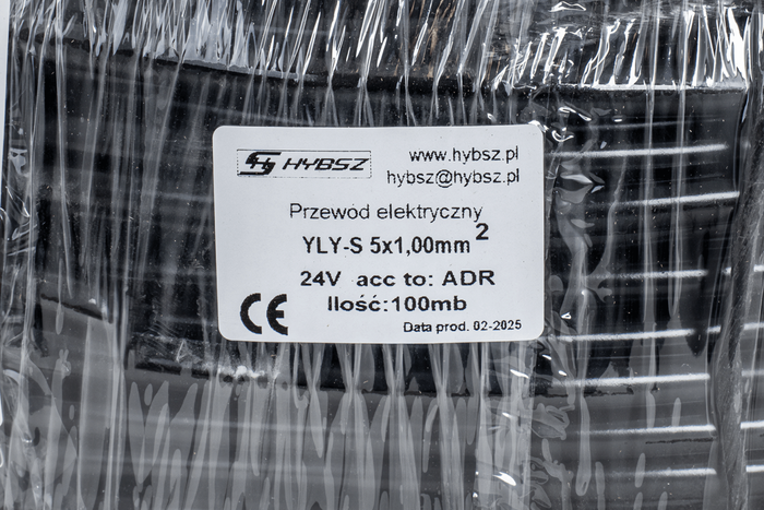 HYBSZ YLY-S 5x1 öteres elektromos kábel - 1m