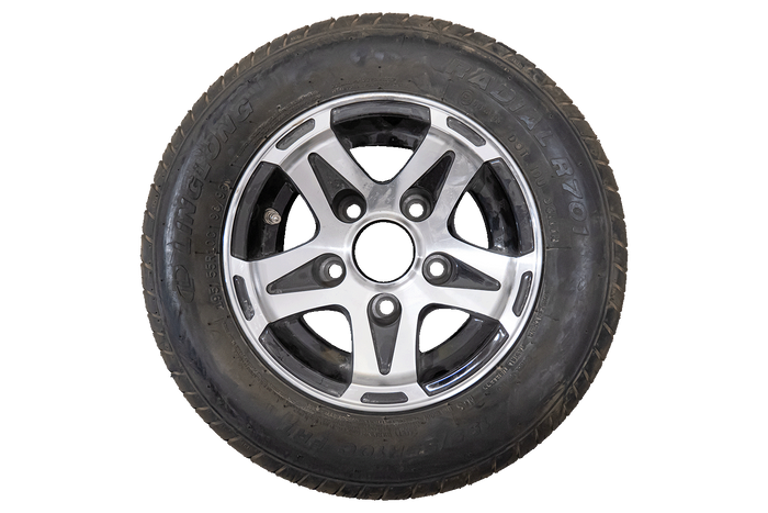 OUTLET Erősített pótkocsi felni LINGLONG GUMIABRONCS 195/55 R10C 98/96N ALU FELNI UNITRAILER 6Jx10" 5x112 ET:-4