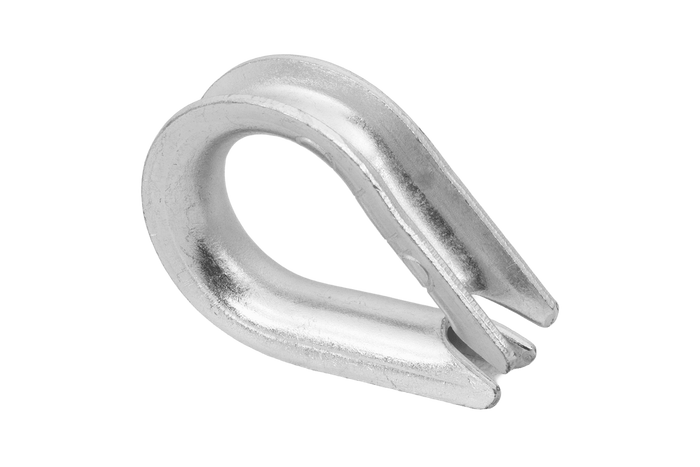 DROMET KU.8 kötélhüvely, acél kagyló, 8 mm