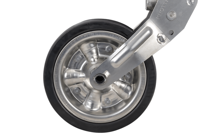 KNOTT ATK60 megerősített jockey kerék fogantyúval 350kg 60mm 785-1020mm