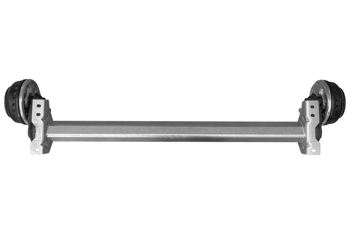 AL-KO COMPACT fékező tengely pótkocsihoz/szállítóhoz 1350kg 1260mm 1630mm 4x100