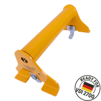 PRAMAR Radstopper VDI 2700 sárga univerzális kerékék vontatóhoz