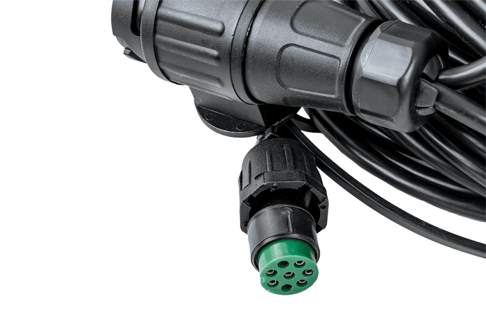 MANTES elektromos szerelés, utánfutó kábelköteg, 12 m, 13 tűs csatlakozó, 2x 8 tűs bajonettzár