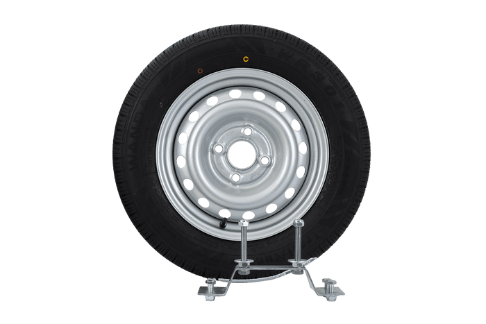Pótkerék utánfutóhoz konzollal GUMIABRONCS WANDA 155/70 R13 79N FELNI PÓTKOCSIPŐ 4Jx13"H2 4x100 ET:30