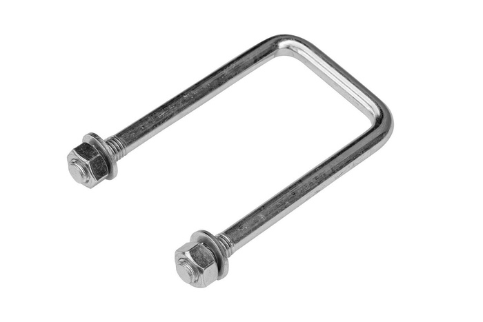 DROMET C típusú négyzet alakú bilincs anyákkal és alátétekkel M12 130/62/130