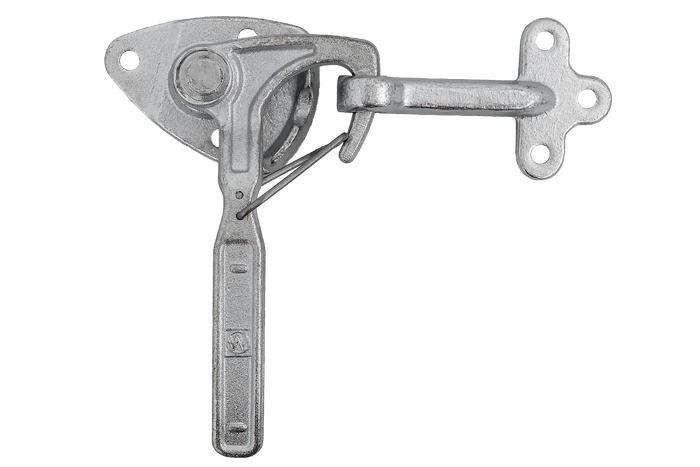 Jobb oldali vonóhorog WINTERHOFF WV 20-R + WVG 20-A rögzítőelemekkel, teljes pótkocsi oldalsó zárral