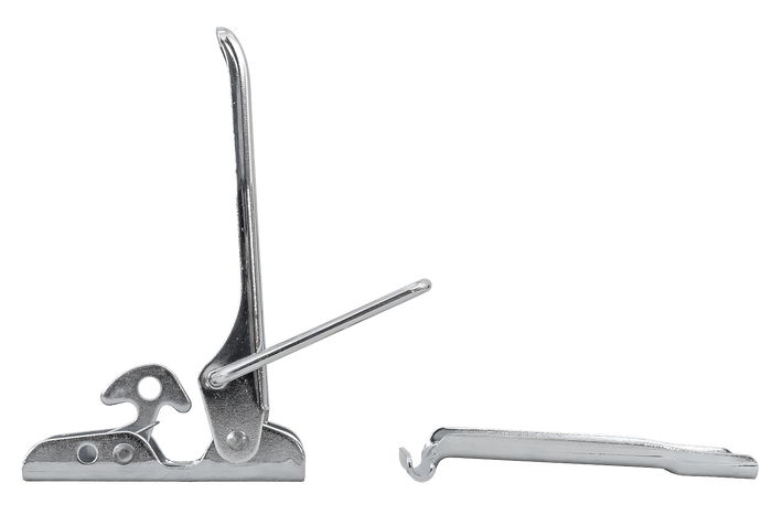Oldalsó vonóhorog STEELPRESS ZB-01+Z-02 rögzítővel a pótkocsi teljes oldalsó zárásához
