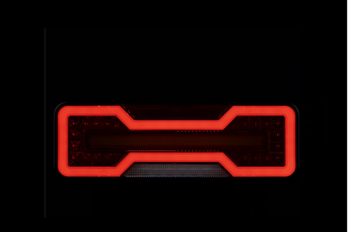 TruckLED L1871+L1872 LED NEON DYNAMIC hátsó lámpák, 0,35 m kábel, 6 funkció, bal+jobb