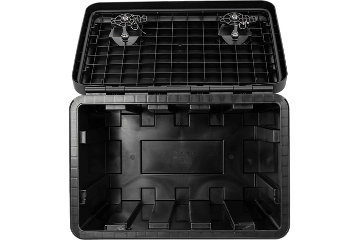 DAKEN 81104 JUST szerszámosláda 600x415x460mm 70l rögzítőkonzolokkal