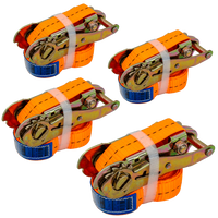 Négy darabos UNITRAILER 4m/25mm/1t szállítószalag-készlet feszítővel