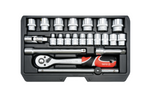 YATO YT-38561 3/8"-os szerszámkészlet 22 részes.