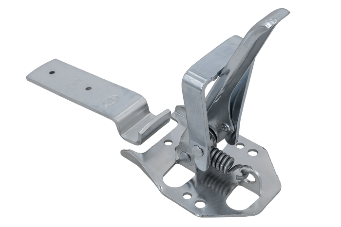 Oldalsó vonóhorog STEELPRESS ZB-04+Z-01A rögzítővel a pótkocsi teljes oldalsó lezárásához