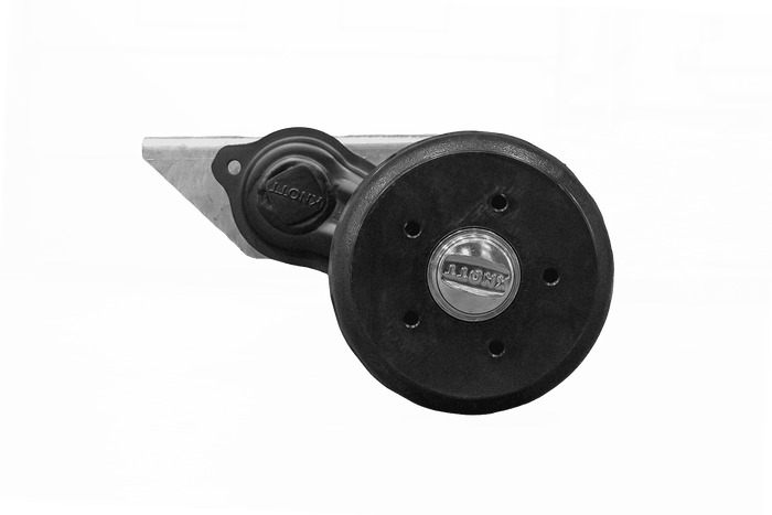 KNOTT VGB13-M fékezett tengely pótkocsihoz/szállítóhoz 1350kg 1450mm 1900mm 5x112