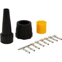 MANTES csatlakozó pótkocsi hátsó lámpáihoz bajonettzárral, 8 tűs, sárga, bal oldali