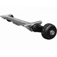 KNOTT VGB13-M fékező tengely pótkocsihoz/szállítóhoz 1350kg 1300mm 1770mm 5x112
