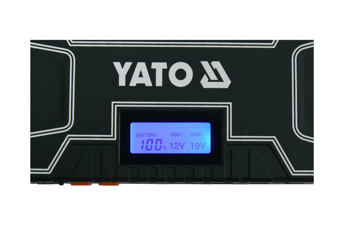 YATO YT-83082 külső akkumulátor 12000mAh LCD kijelzővel