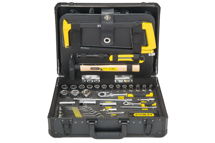STANLEY STMT98109-1 szervizkészlet, szerszámkoffer, 142 darabos