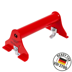 PRAMAR Radstopper VDI 2700 piros univerzális kerékék vontatóhoz
