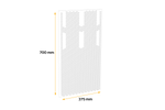 DOMAR DK5110 sárvédő pótkocsikhoz és félpótkocsikhoz 375×700 mm