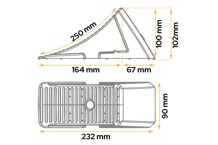 Kerékék rögzítőkonzollal AL-KO UK10 magasság: 102 mm