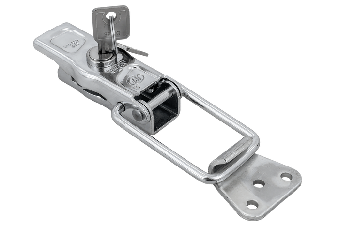 Oldalsó vonóhorog STEELPRESS ZB-13A+Z-11A rögzítővel, komplett pótkocsi oldalsó zár kulccsal