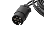 ASPÖCK elektromos szerelés, utánfutó kábelköteg 5 m, 7 tűs csatlakozó, 2x 5 tűs bajonettzár